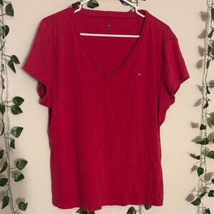 Tommy Hilfiger Women's Scarlet V-Neck Tee